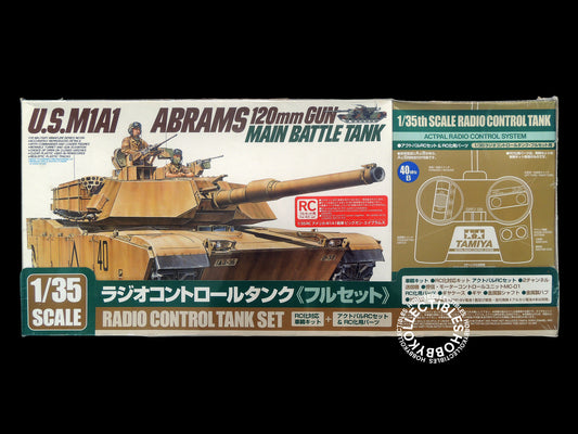 Tamiya 1/35 RC US M1A1 Abrams Tank RC Box Set #48201 Model Kit