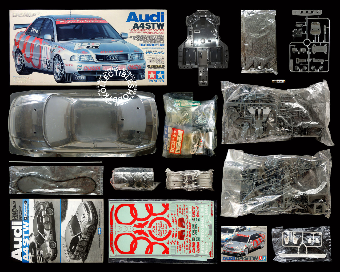 Tamiya Vintage 1/10 RC Audi A4 STW #58182 Model Kit