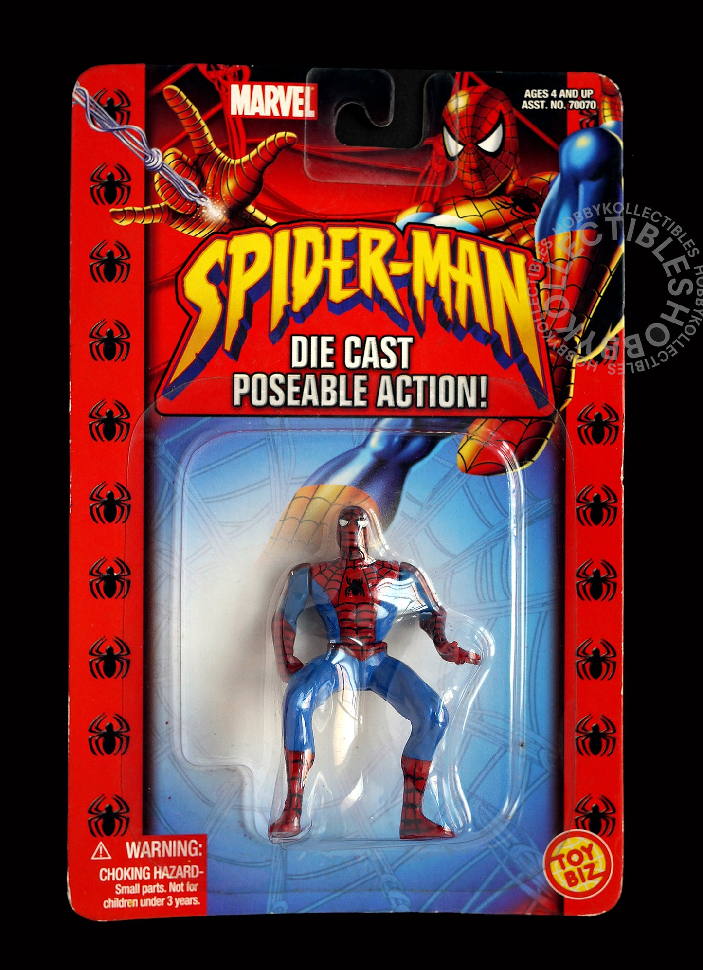 Lot of 5 Toy Biz Marvel Heros Spiderman DieCast Action Figures