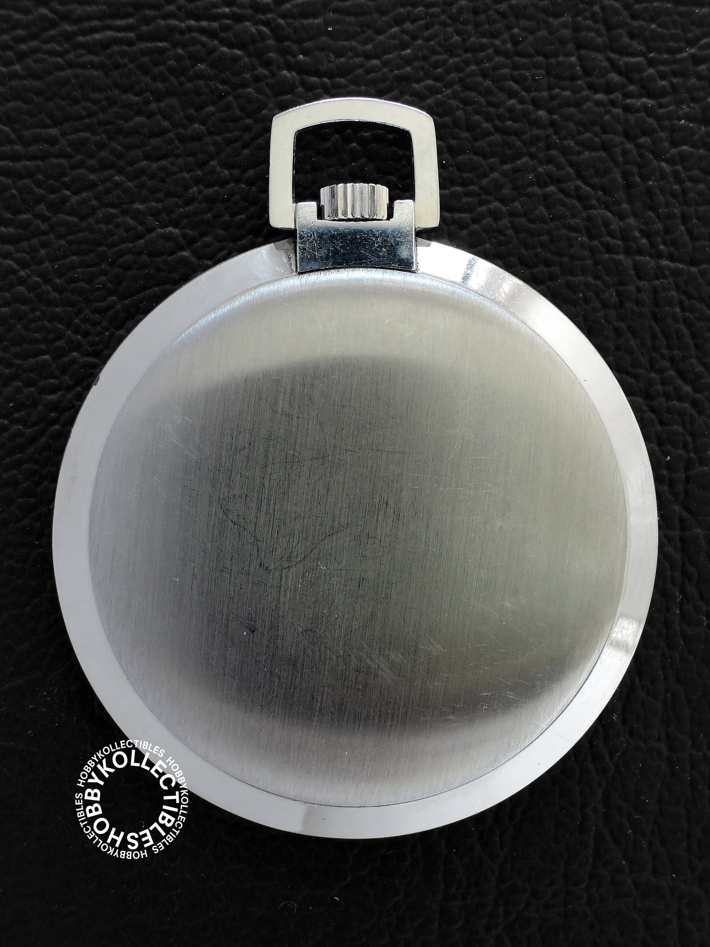 Swiss Universal Geneva Stainless Steel Open Face Lever Pocket Watch