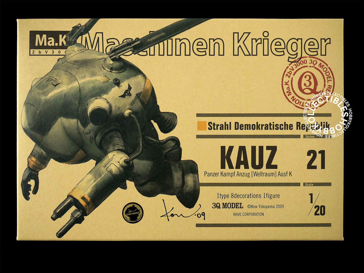 Ma.K Wave SF3D 1/20 Kauz 3Q Mecha Model Kit