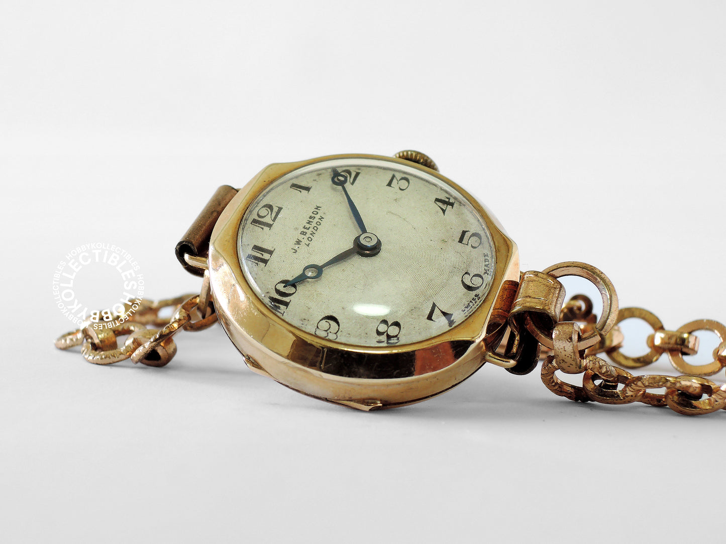 Swiss Vintage J.W. Benson 9K Gold Lever Ladies Wrist Watch