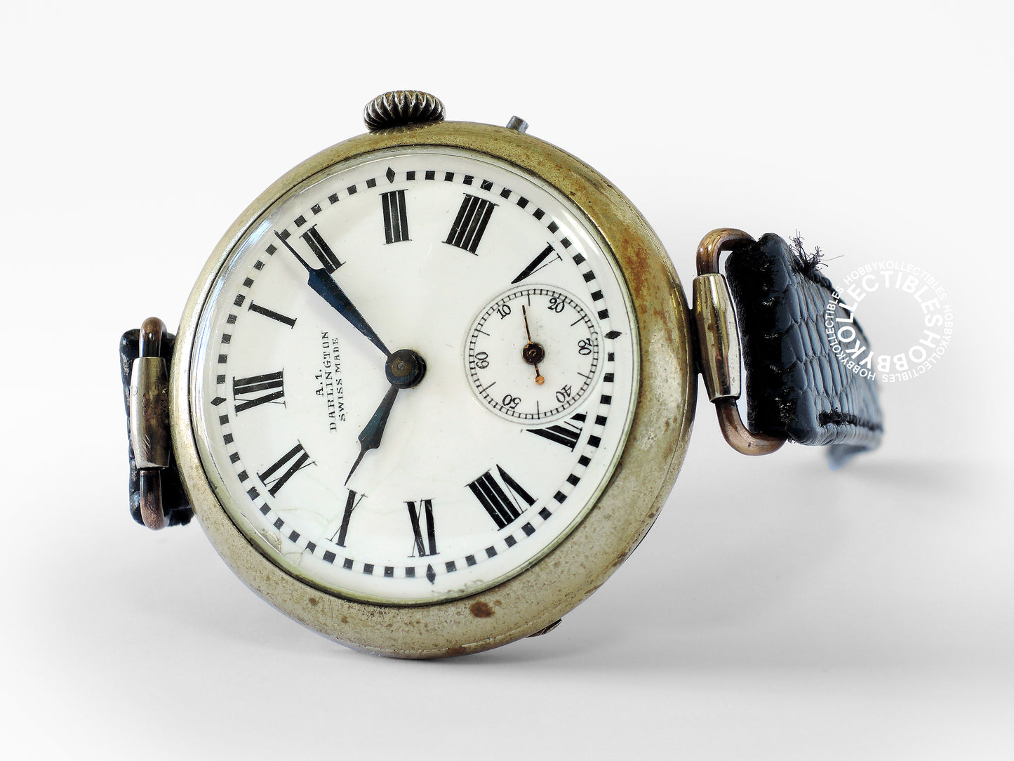 Swiss Antique A.1. Darlington Cylinder Wristwatch