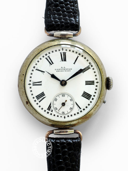 Swiss Antique A.1. Darlington Cylinder Wristwatch