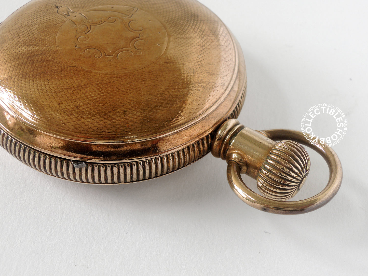New York Standard Gold Plated Hunting Lever Pocket Watch