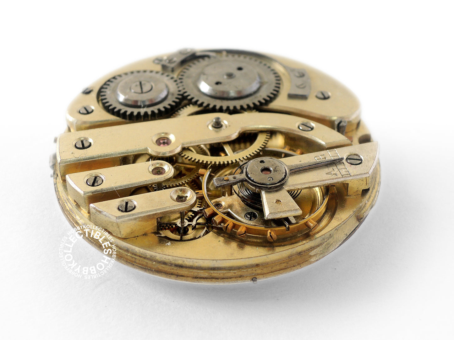 Swiss Gold Plated Decorative Engraved Hunting Case Lever Pocket Watch