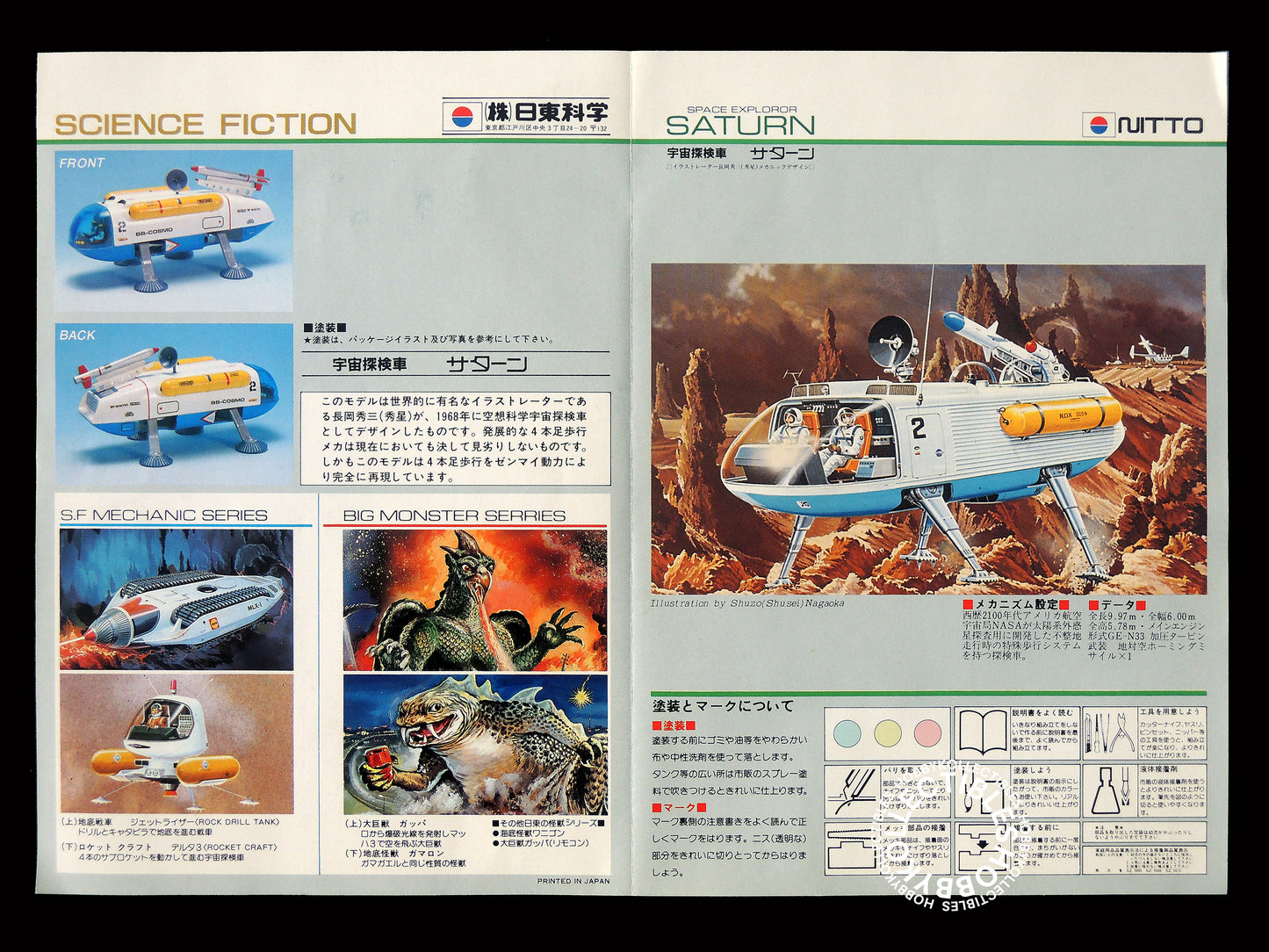Nitto Vintage 1/60 Space Explorer Saturn Model Kit Limited Edition