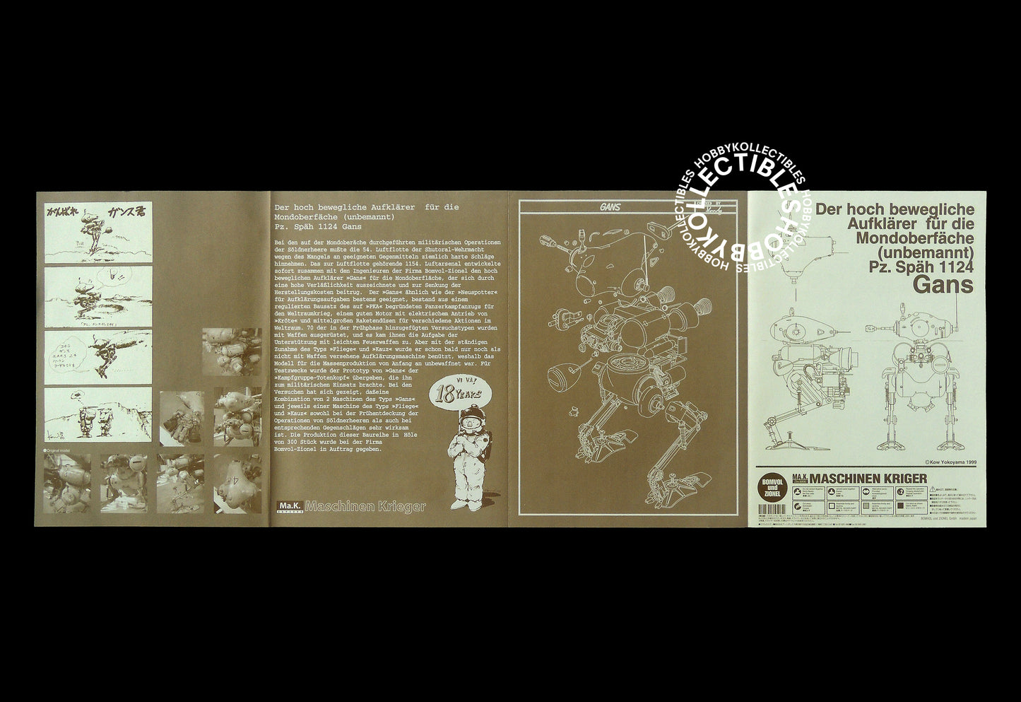 Ma.K Modelkasten Vintage 1/20 Gans Resin+Plastic Model Kit