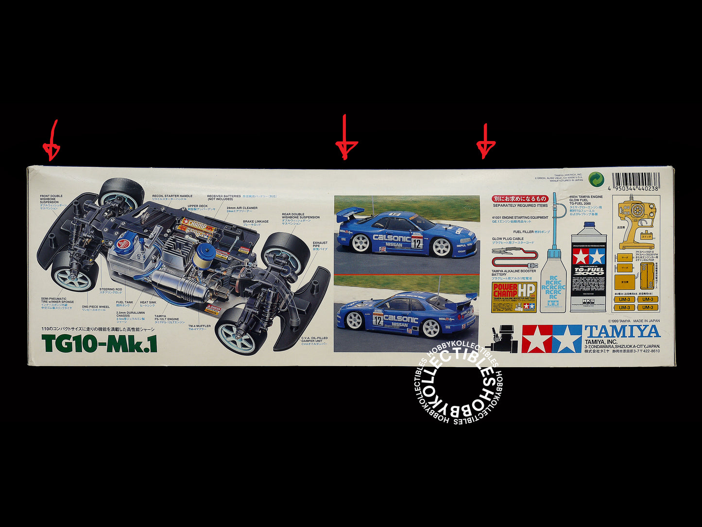 (SOLD in eBay) Tamiya Vintage 1/10 RC Glow Engine Calsonic Skyline GT-R #44023 TG10-Mk1