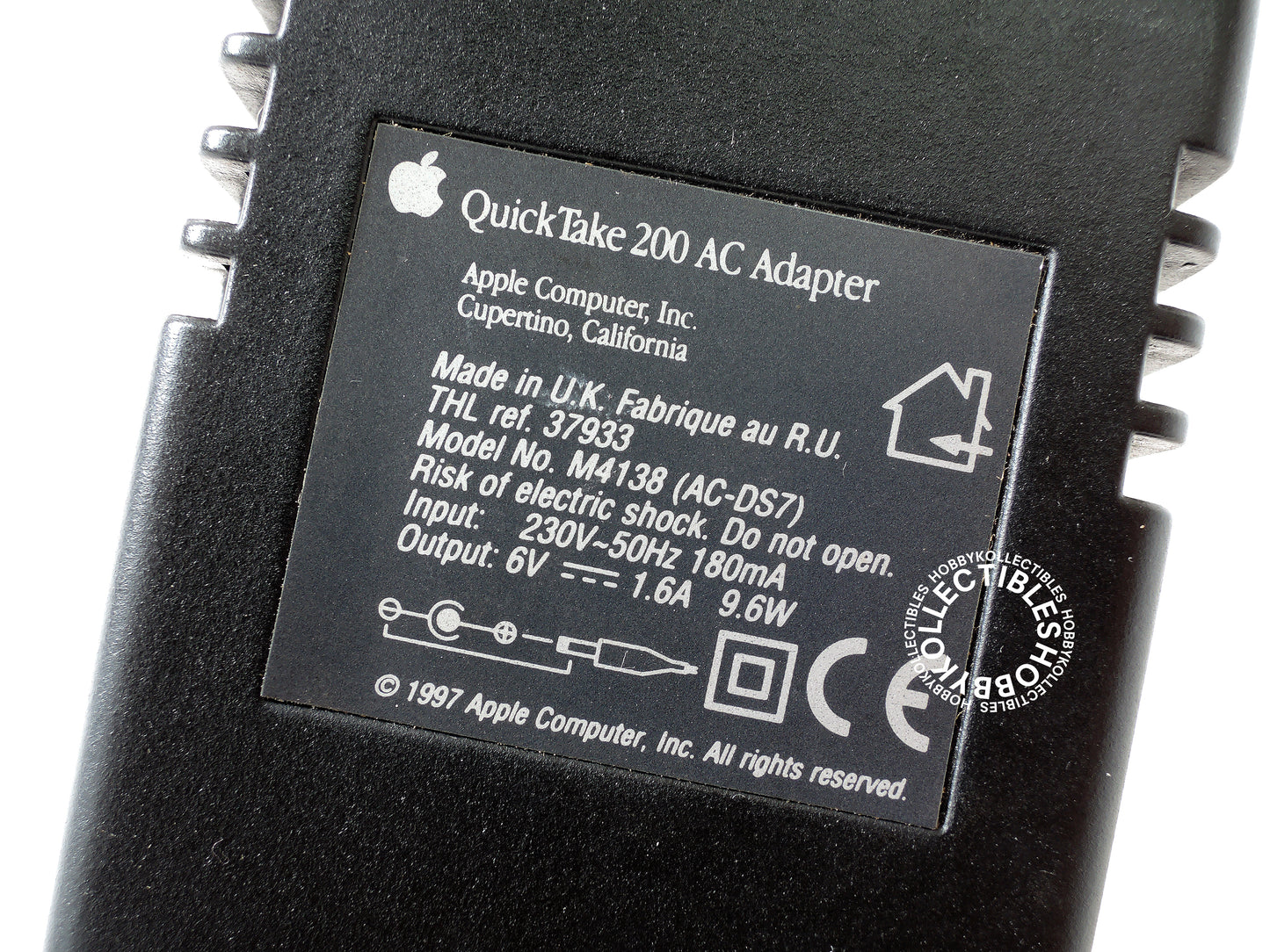 Apple Vintage QuickTake AC Adapter for QuickTake 200 Digital Camera Boxed M5707B/A