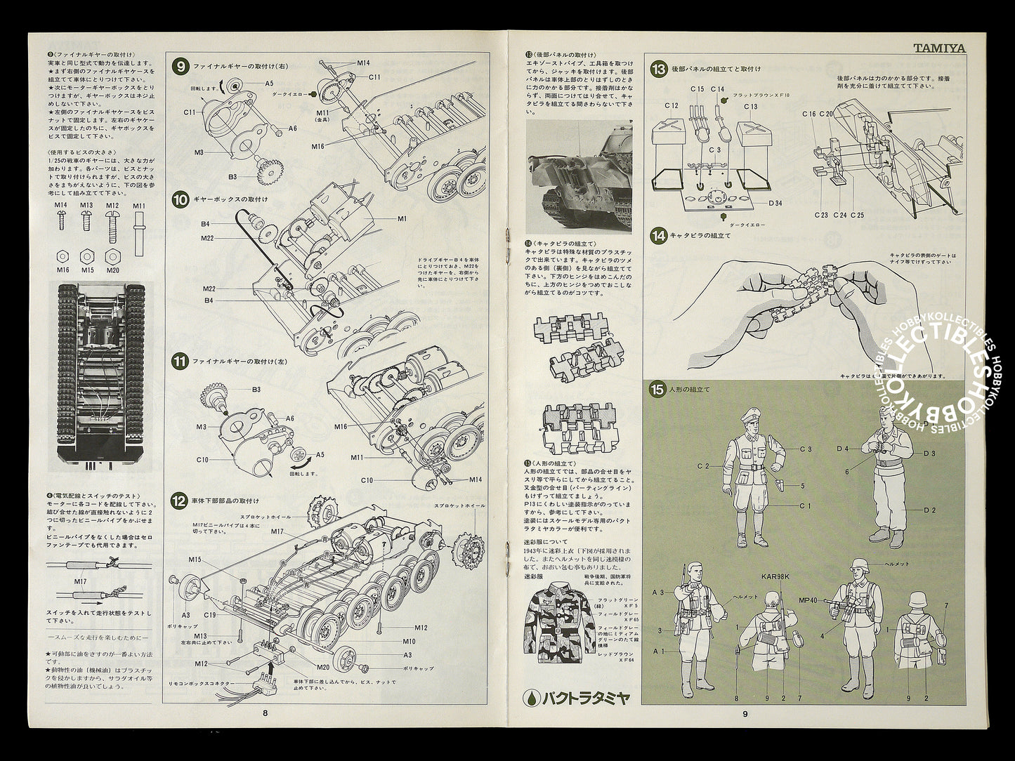 Tamiya Vintage 1/25 Panther Tank DW112 Model kit