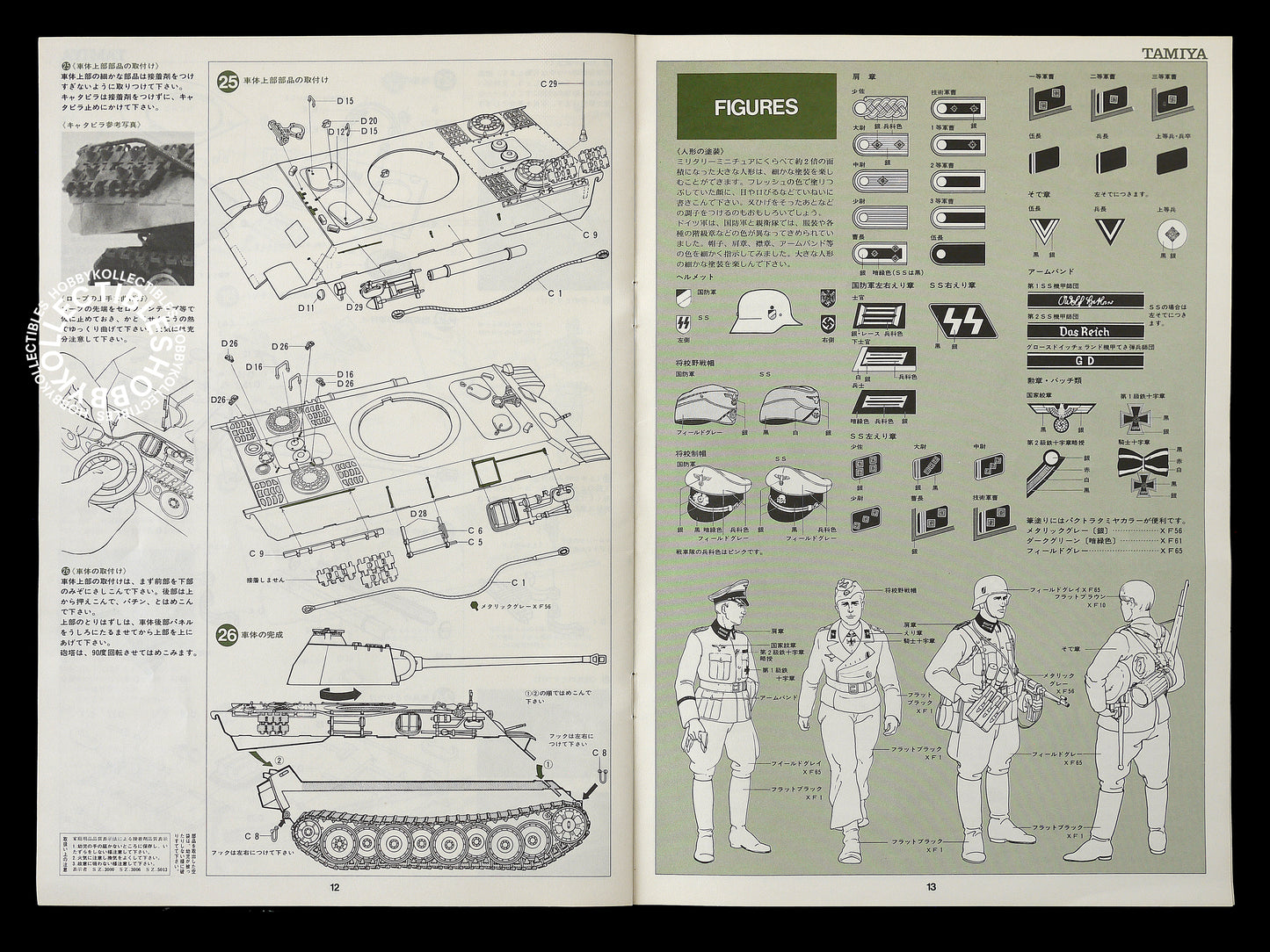 Tamiya Vintage 1/25 Panther Tank DW112 Model kit