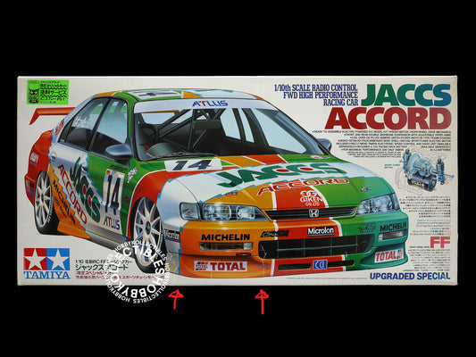 (SOLD) Tamiya Vintage 1/10 RC JACCS Accord #58190 FWD FF Limited Edition MISSING Spray/Card
