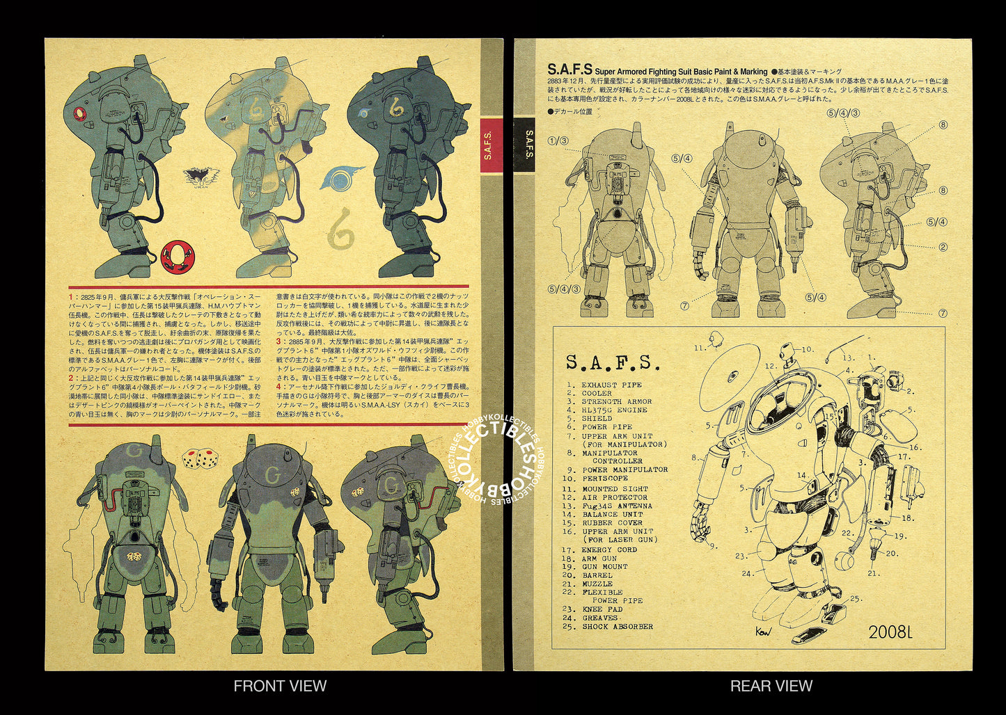 Ma.K Nitto SF3D Vintage 1/6 SAFS Vinyl Mecha Model Kit