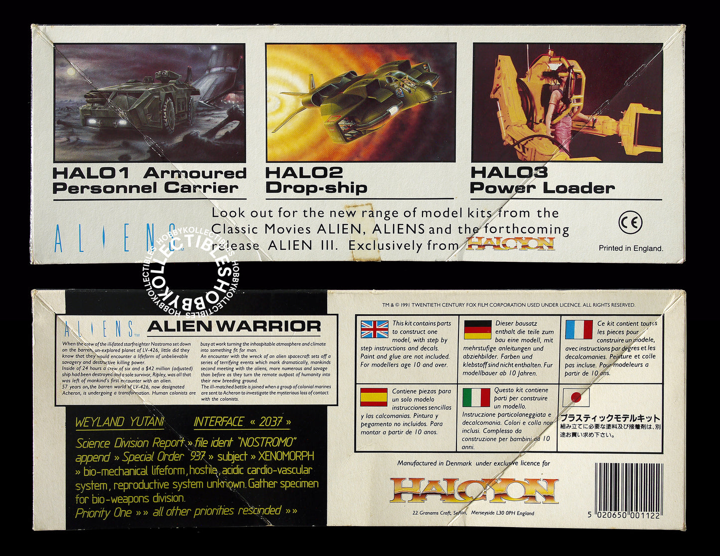 Halcyon Vintage 1/9 Alien Warrior Base & Egg Model Kit