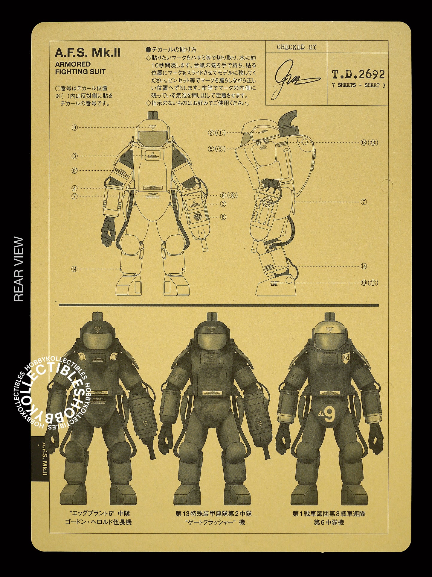 Ma.K Wave SF3D 1/20 AFS Special Ed. Kow's 60th Birthday Model Kit