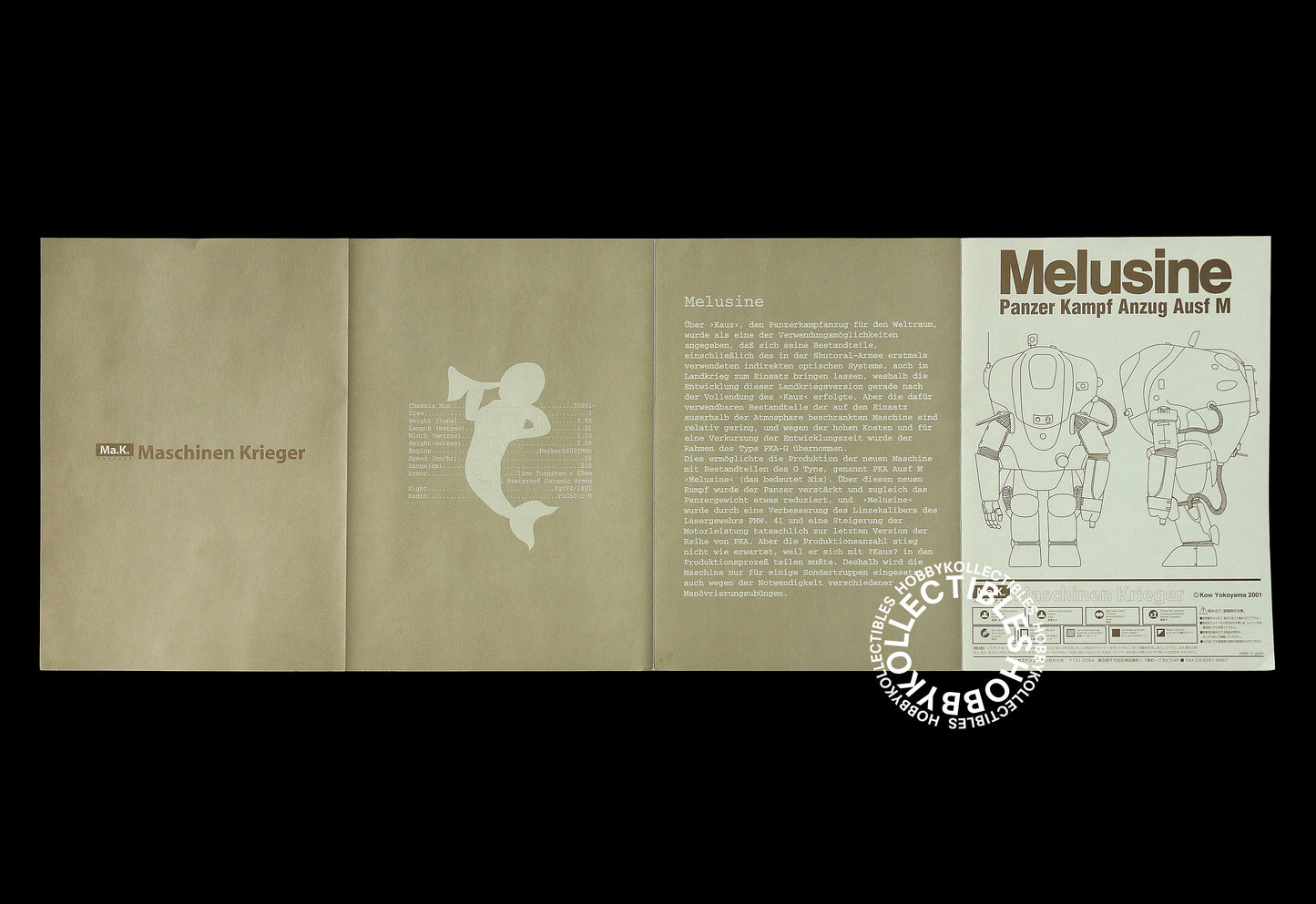 Ma.K SF3D Modelkasten Vintage 1/20 Melusine Resin TransKit