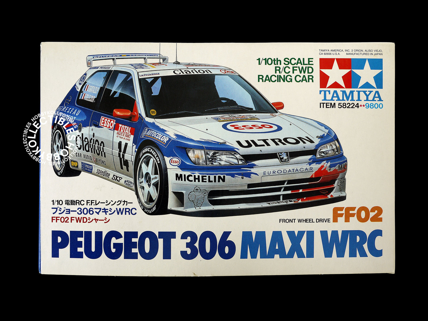 Tamiya 1/10 RC Peugeot 306 Maxi WRC Rally #58224 Model Kit