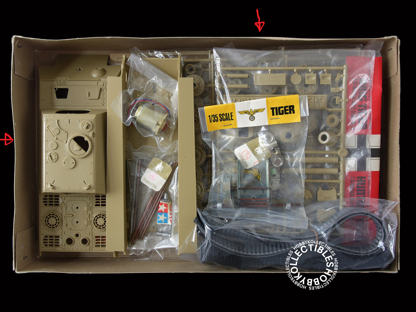 (SOLD) Tamiya Vintage 1/35 Motorized Hunting Tiger German Destroyer MT121