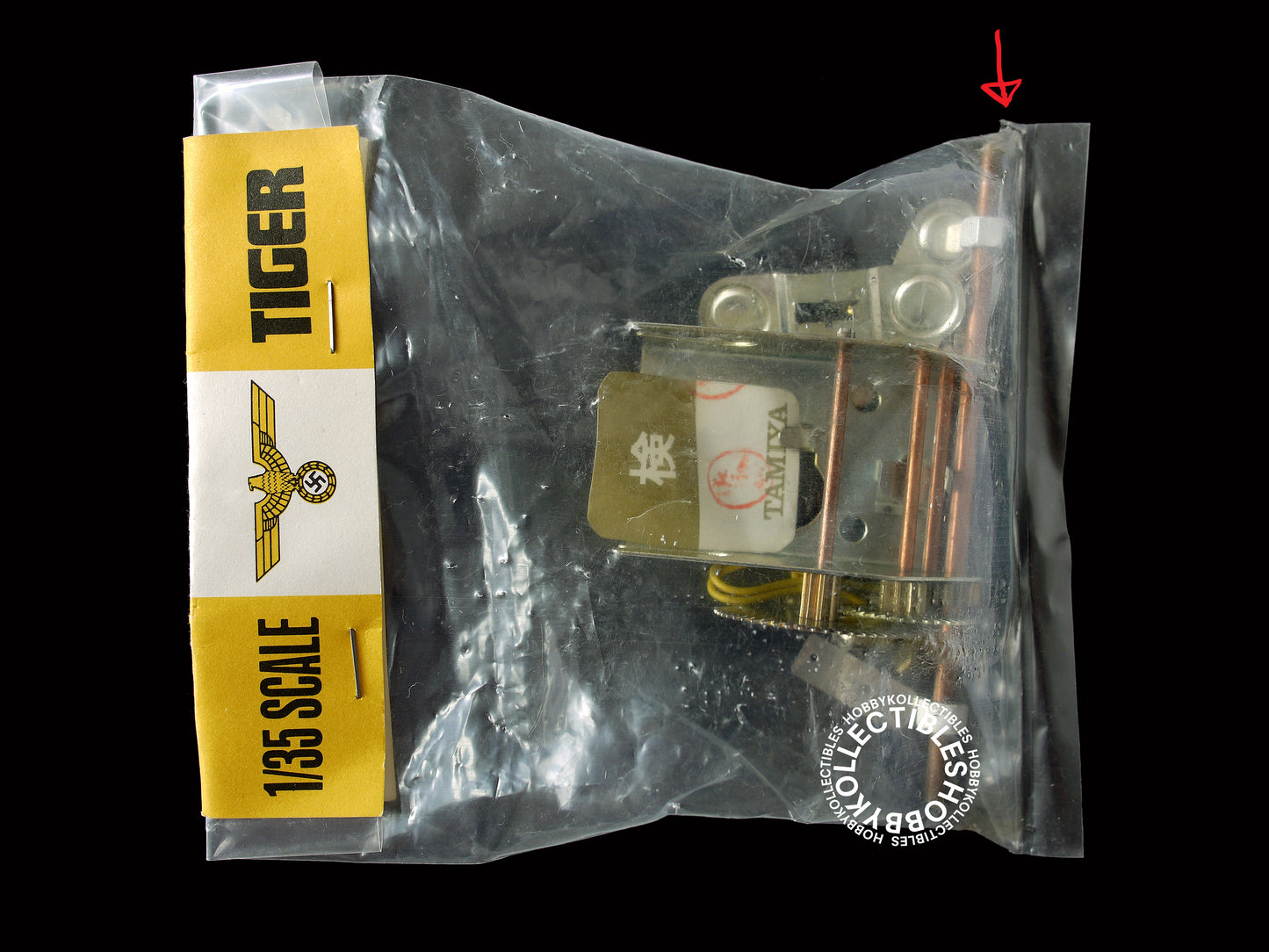 (SOLD) Tamiya Vintage 1/35 Motorized Hunting Tiger German Destroyer MT121