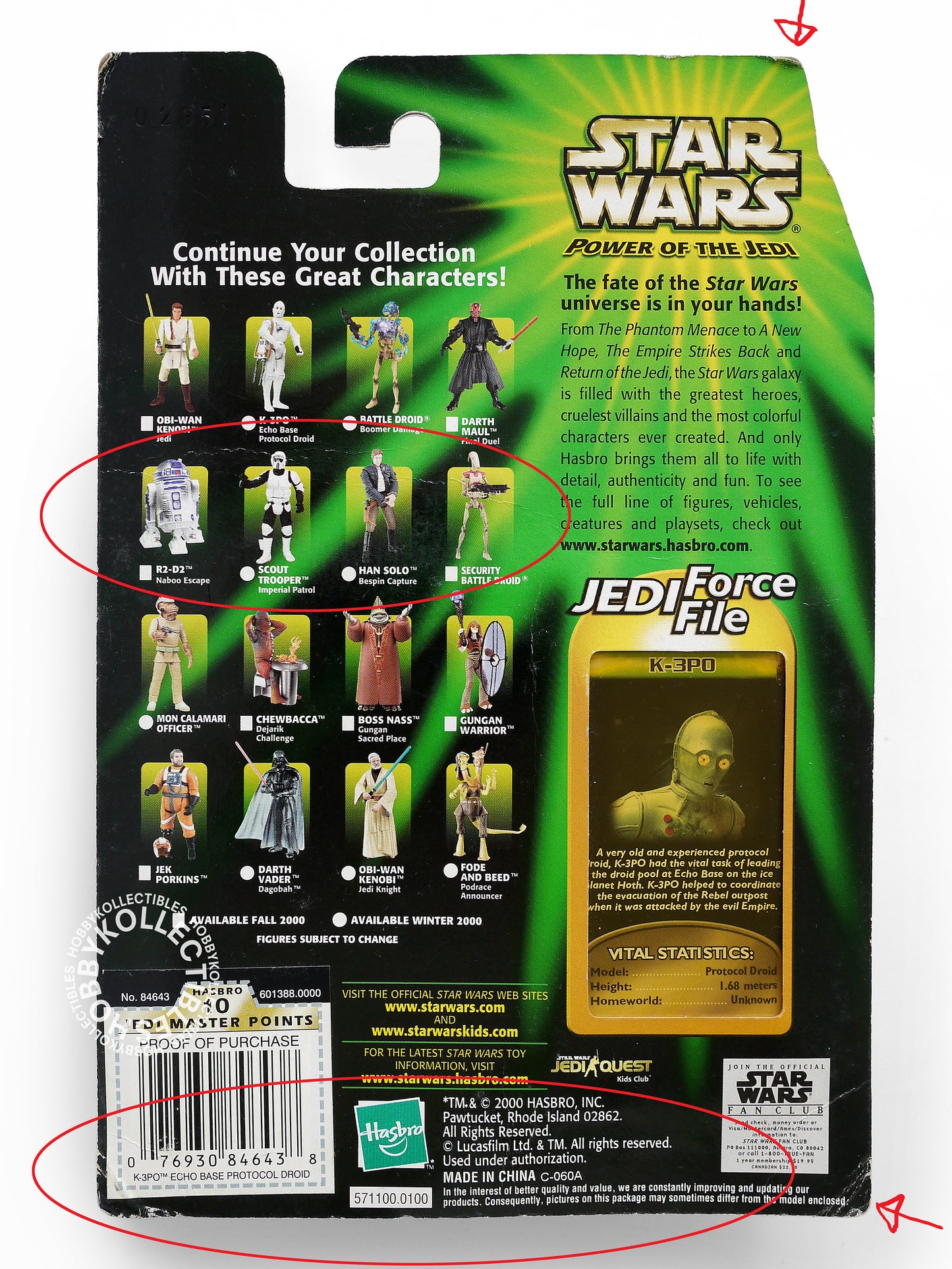Lot (D) 0f 10 Star Wars Hasbro Kenner 3.5" C-3PO R2-D2 Jango Fett R2-Q5 K-3PO Action Figures
