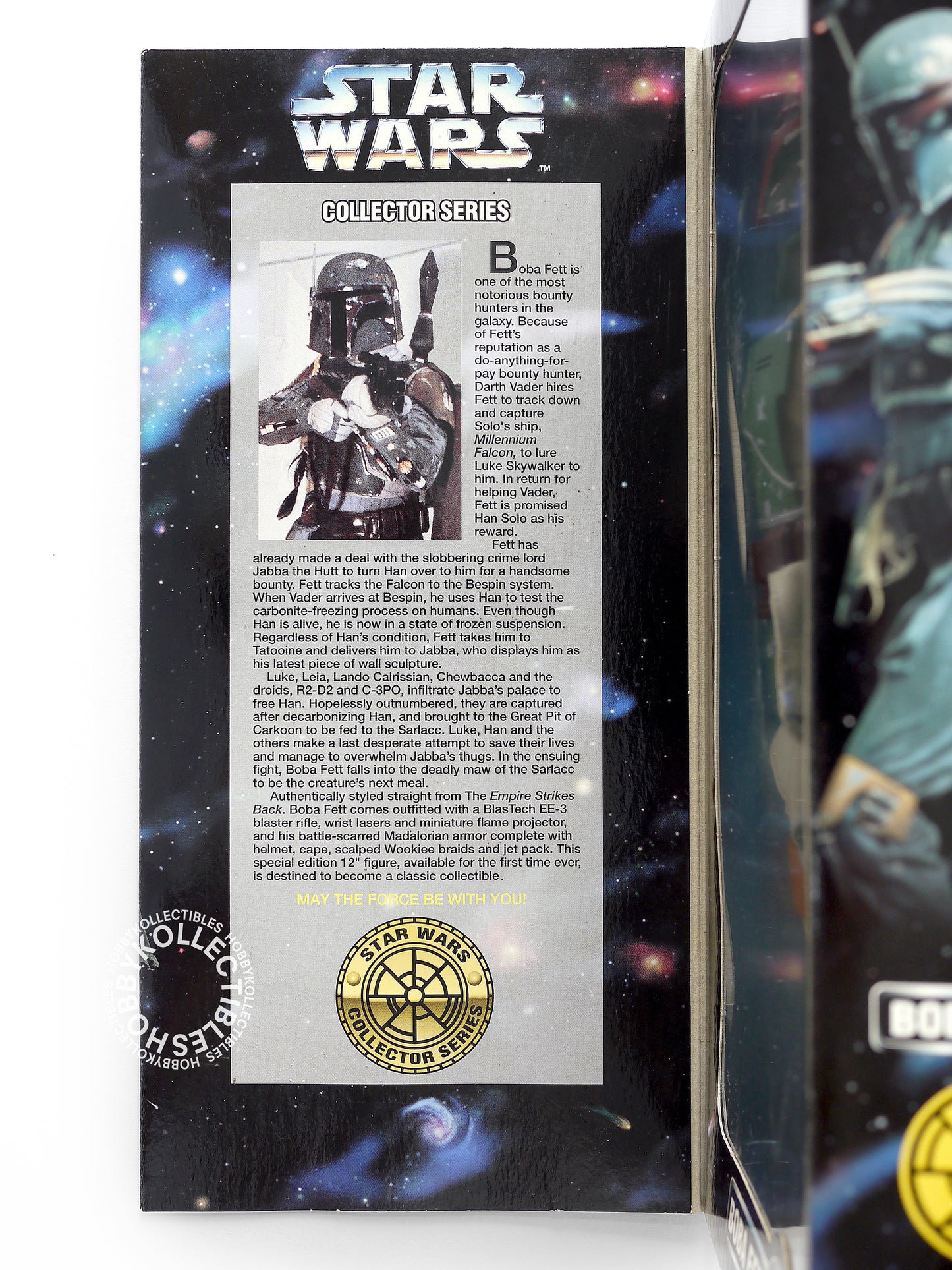 Lot of 2 Vintage Kenner Star Wars Tie Fighter Pilot & Boba Fett 12" Action Figure
