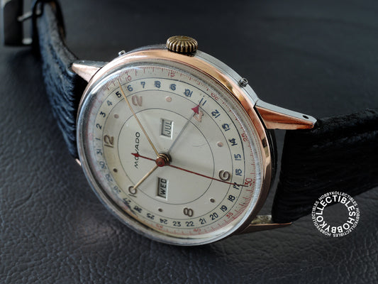 Swiss Vintage Movado Calendograf Triple Calendar Wrist Watch
