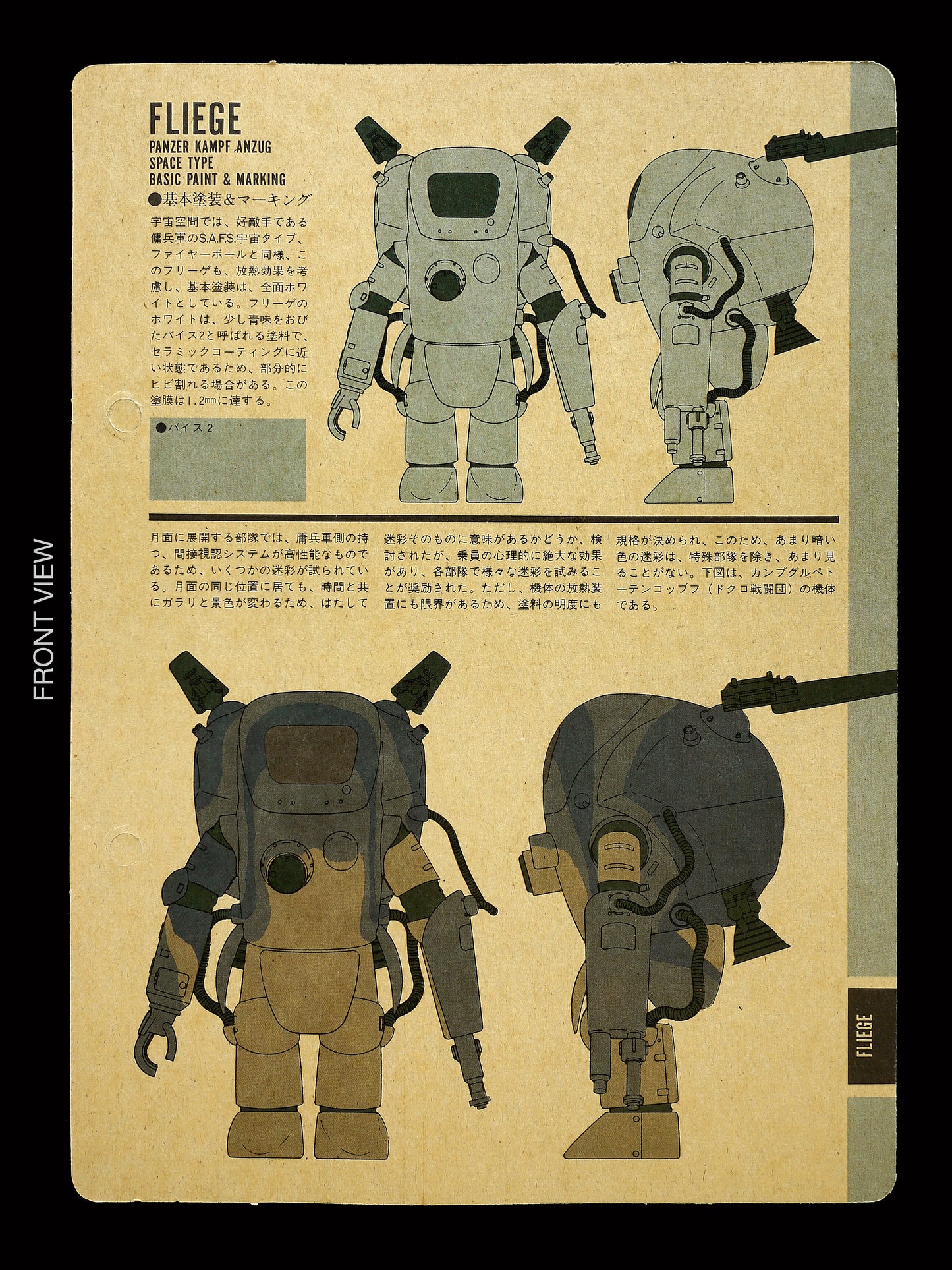 SF3D Original Nitto Ma.K Mecha Vintage 1/20 Fliege Model Kit