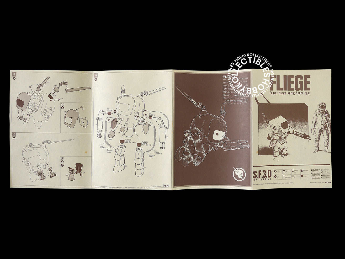 SF3D Original Nitto Ma.K Mecha Vintage 1/20 Fliege Model Kit