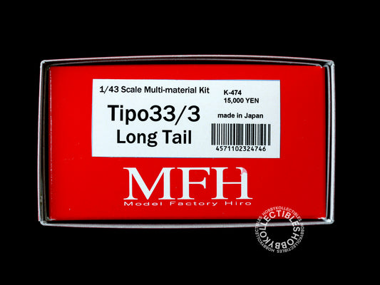 MFH 1/43 Alfa Romeo Tipo33/3 Long Tail Ver.A LM Racing Model Kit K474