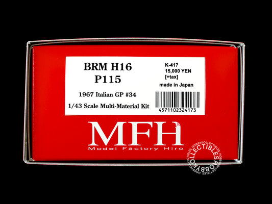 MFH 1/43 BRM H16 P115 Ver.C Italian GP F1 Metal Model Kit K417