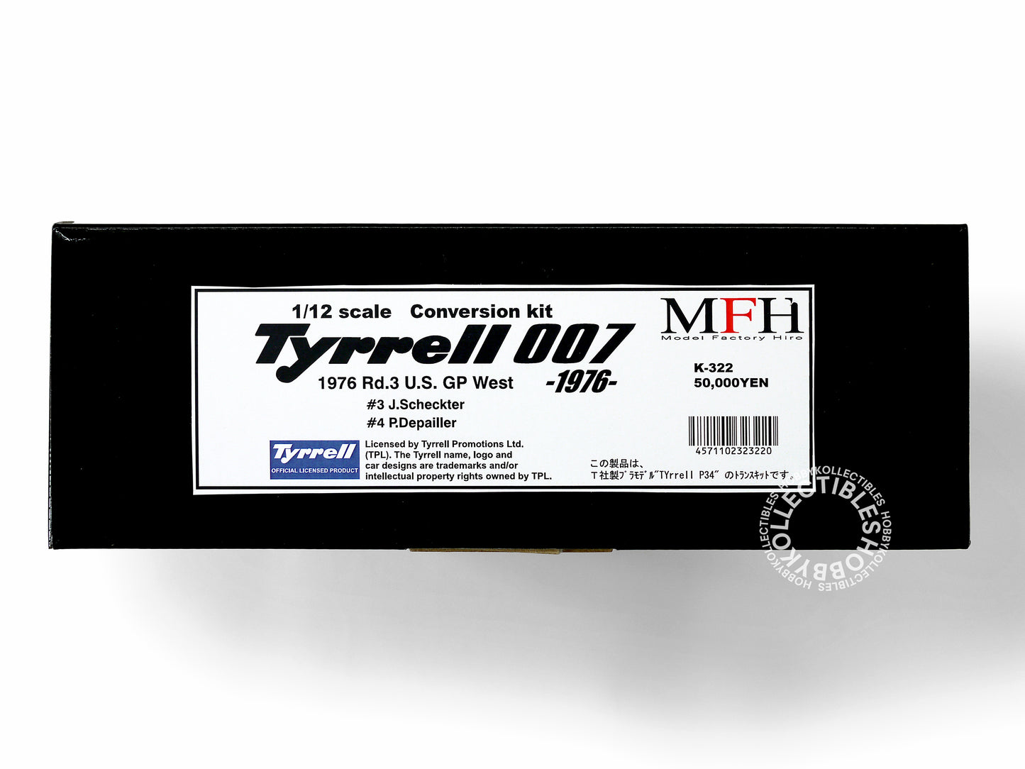 MFH 1/12 Tyrrell 007 US GP West F-1 Racing TRANSKIT Model Kit K322