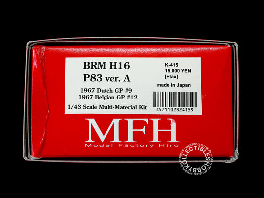 MFH 1/43 BRM H16 P83 Ver.A Dutch/Belgian F1 Model Kit K-415
