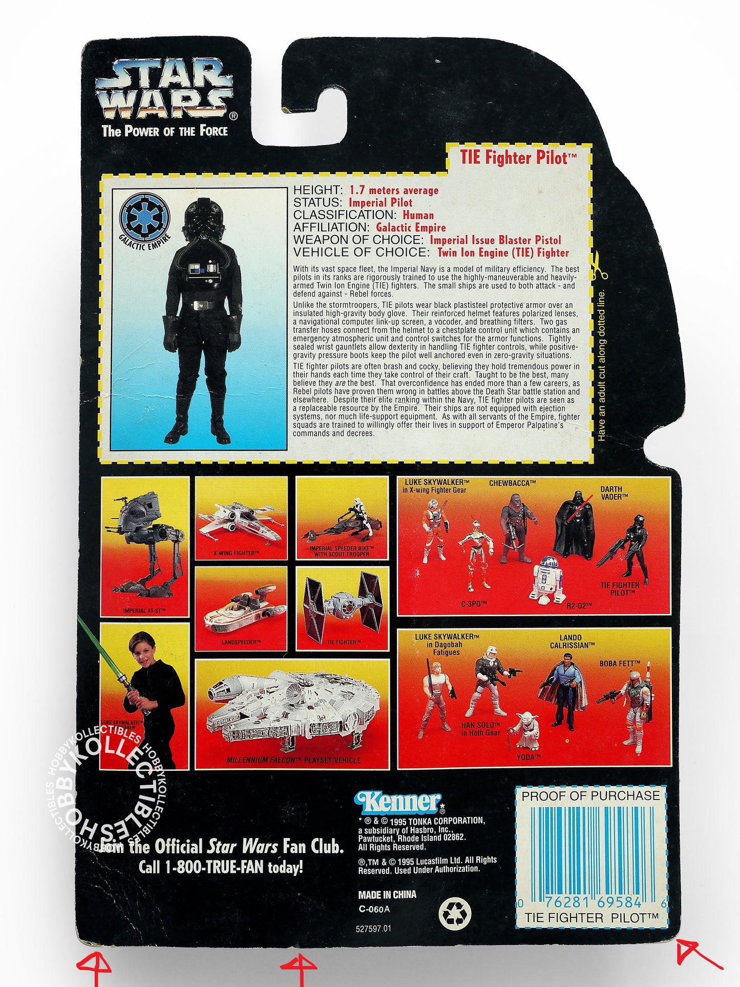 Lot (B) of 10 Star Wars Kenner Hasbro C-3PO R2-B1 IG-88 Death Star Droid Action Figures