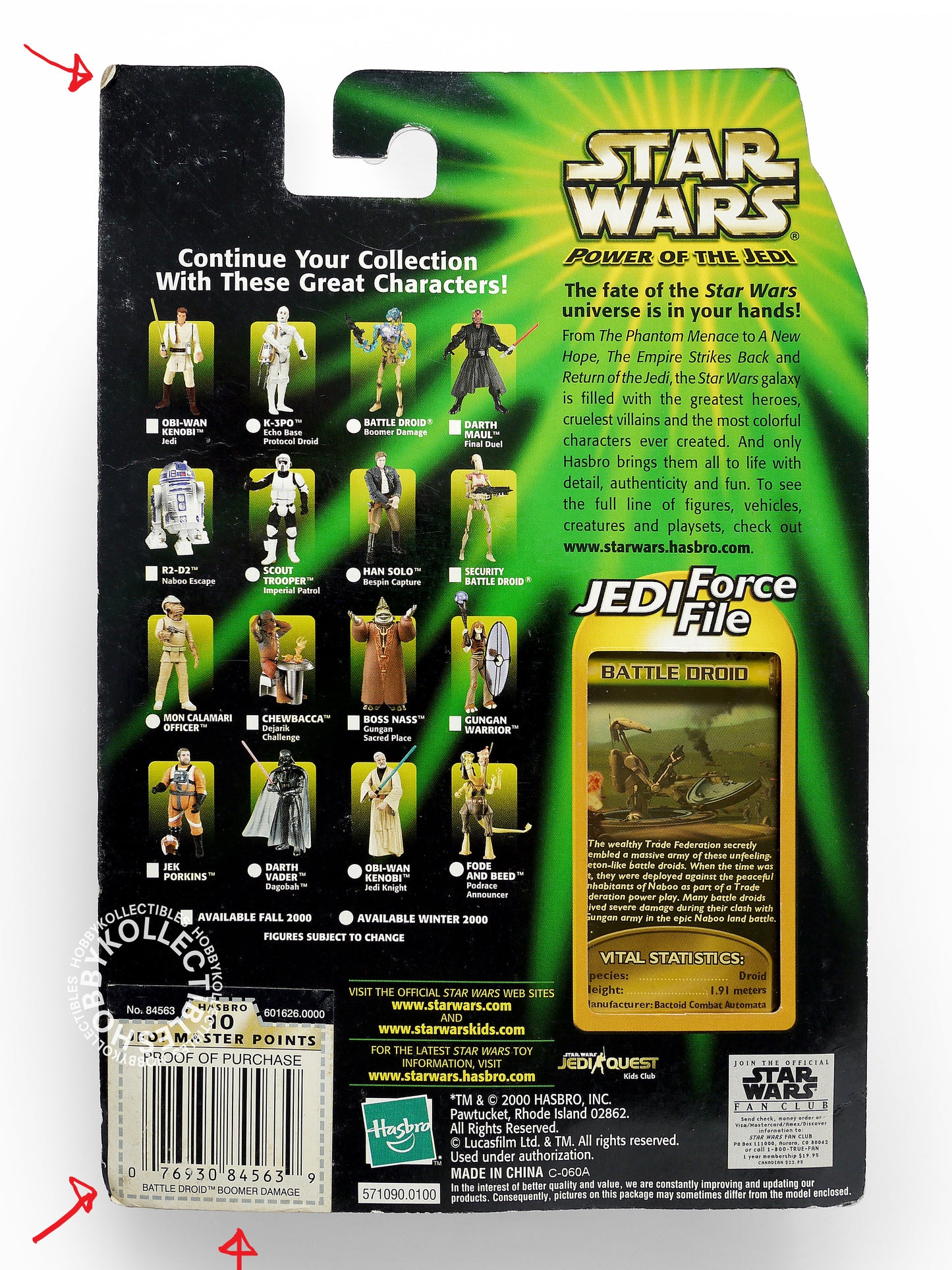 Lot (B) of 10 Star Wars Kenner Hasbro C-3PO R2-B1 IG-88 Death Star Droid Action Figures