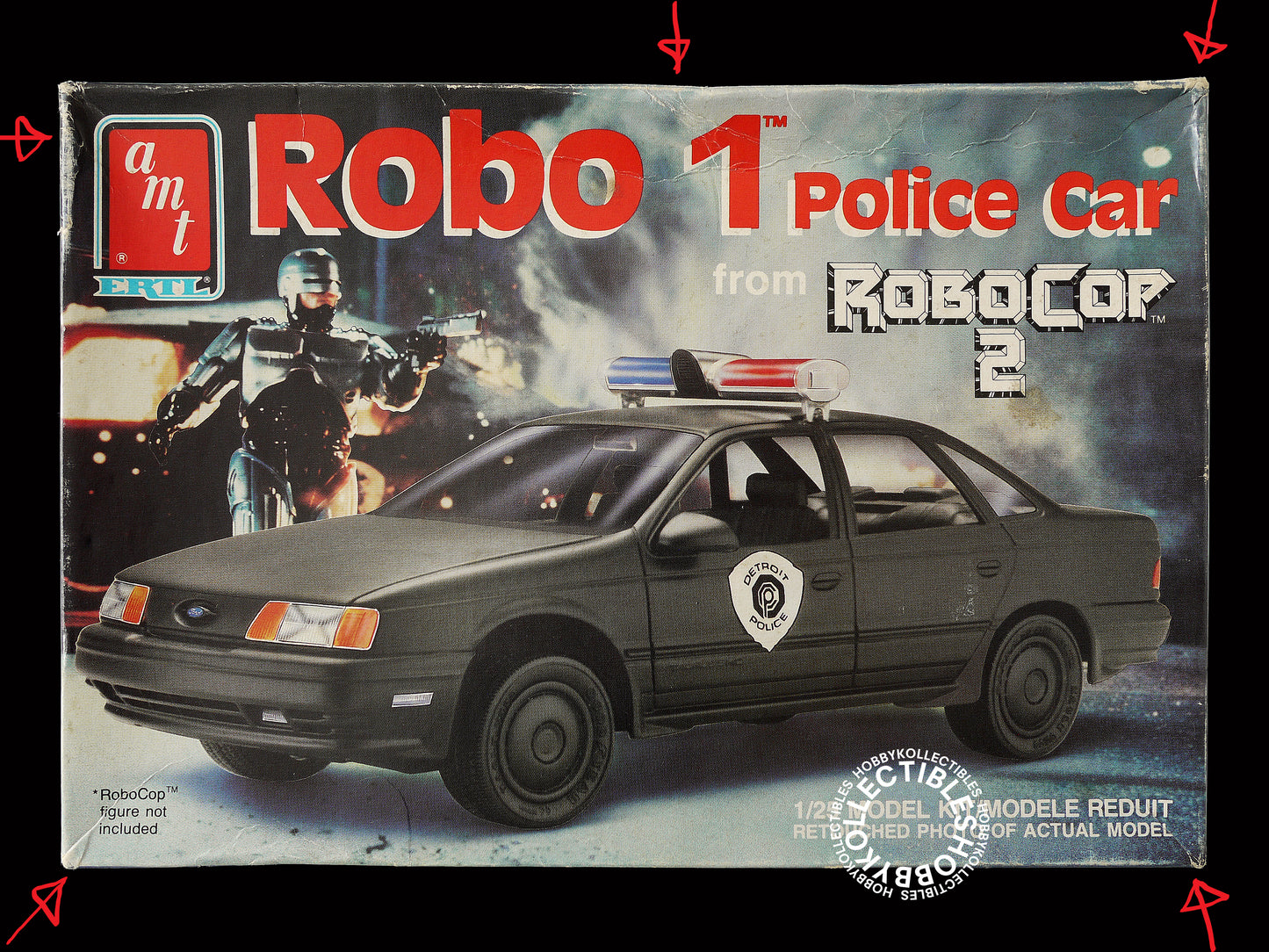 AMT ERTL Vintage 1/25 RoboCop 2 Police Car Plastic Model Kit #6059
