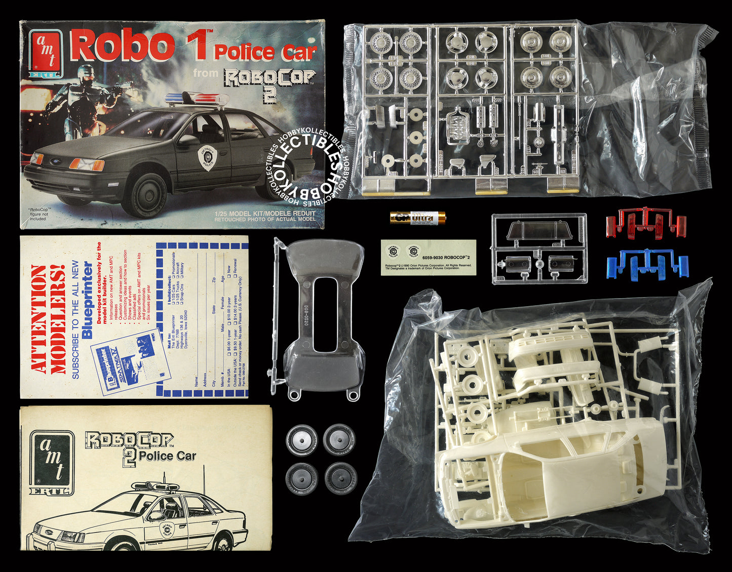 AMT ERTL Vintage 1/25 RoboCop 2 Police Car Plastic Model Kit #6059