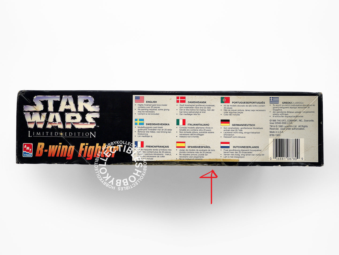 AMT ERTL Star Wars B-Wing Fighter Gold Tone Limited Ed. Model Kit