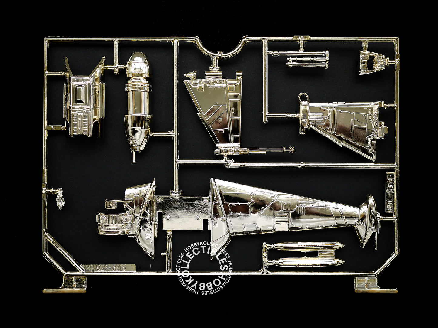 AMT ERTL Star Wars B-Wing Fighter Gold Tone Limited Ed. Model Kit