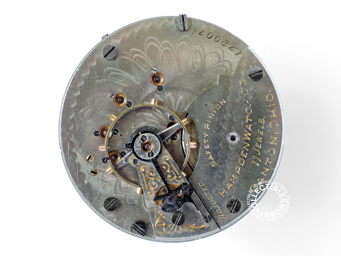 (SOLD in eBay) American Hampden Nickel Open Face Lever Pocket Watch Re-Case