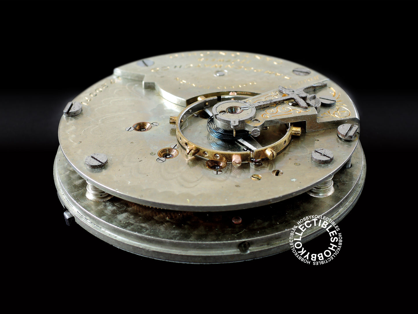 (SOLD in eBay) American Hampden Nickel Open Face Lever Pocket Watch Re-Case