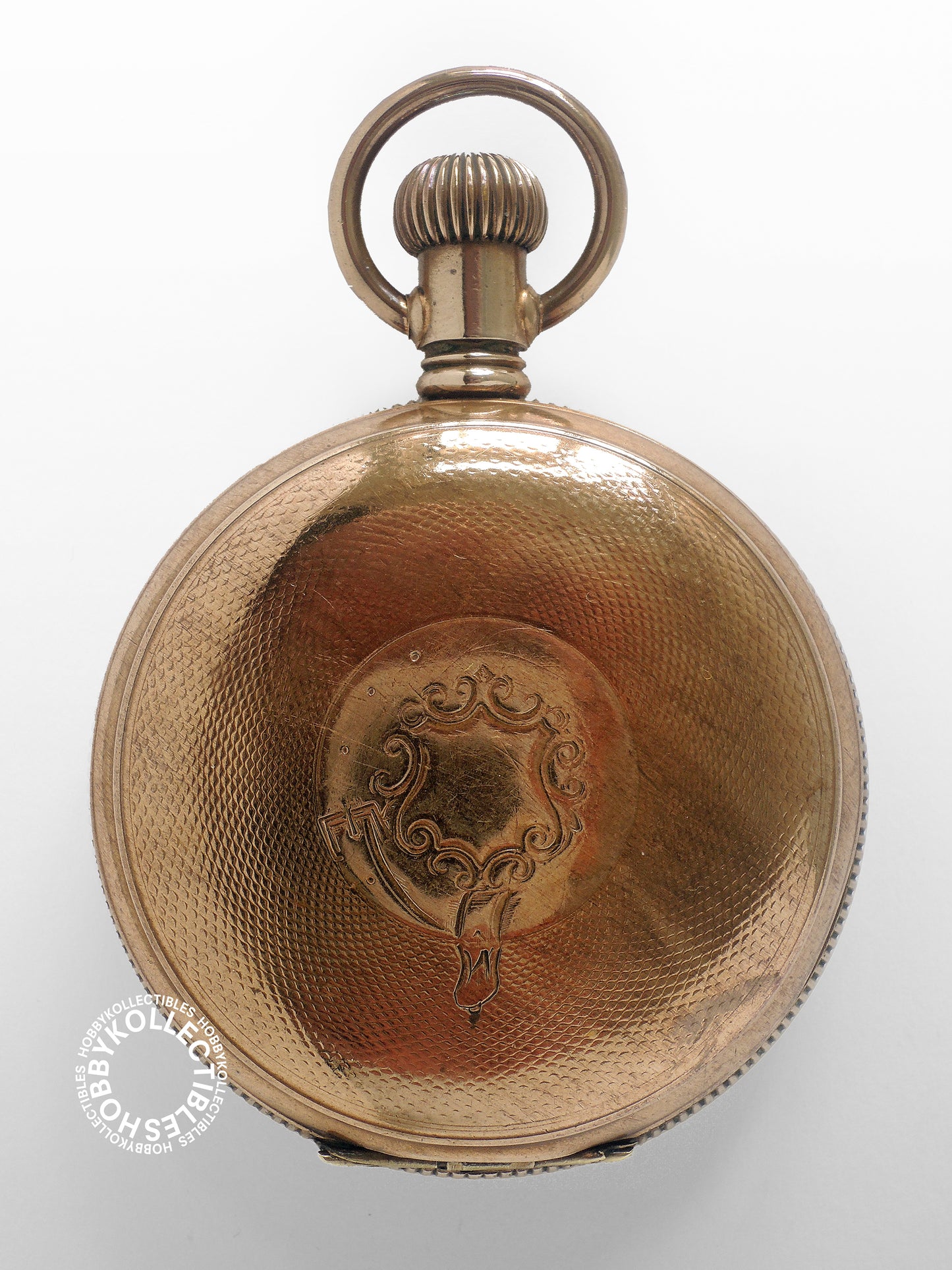 New York Standard Gold Plated Hunting Lever Pocket Watch