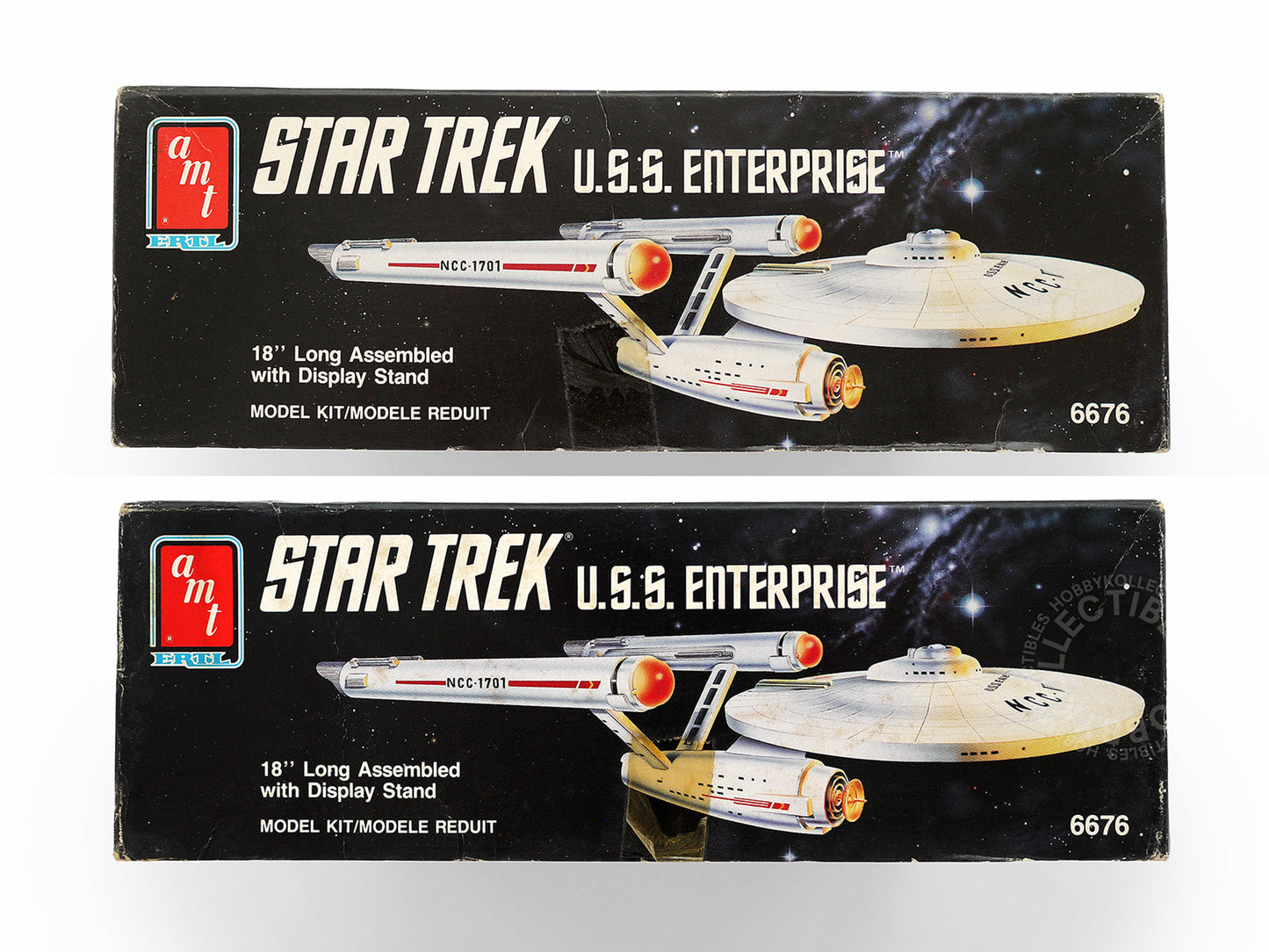 AMT/ERTL Star Trek 18" Long U.S.S. Enterprise #6676 Damaged Decals SOLD-AS-IS