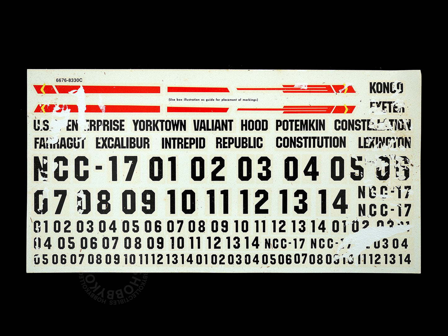 AMT/ERTL Star Trek 18" Long U.S.S. Enterprise #6676 Damaged Decals SOLD-AS-IS