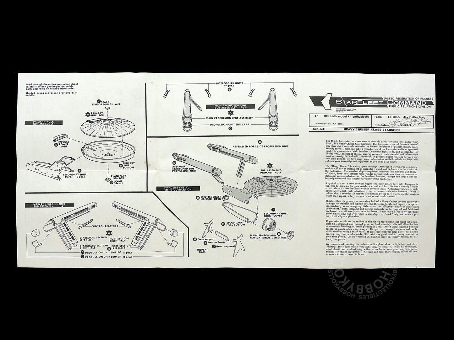 AMT/ERTL Star Trek 18" Long U.S.S. Enterprise #6676 Damaged Decals SOLD-AS-IS