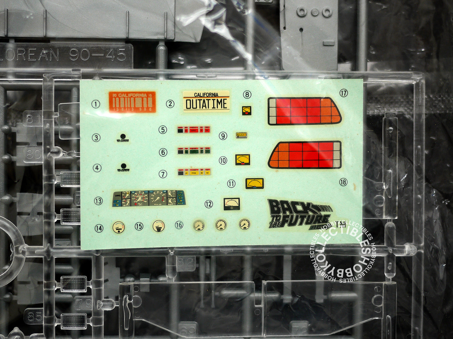 Aoshima 1/24 Back to the Future Car Part II Type Doc Brown’s DeLorean Plastic Model Kit