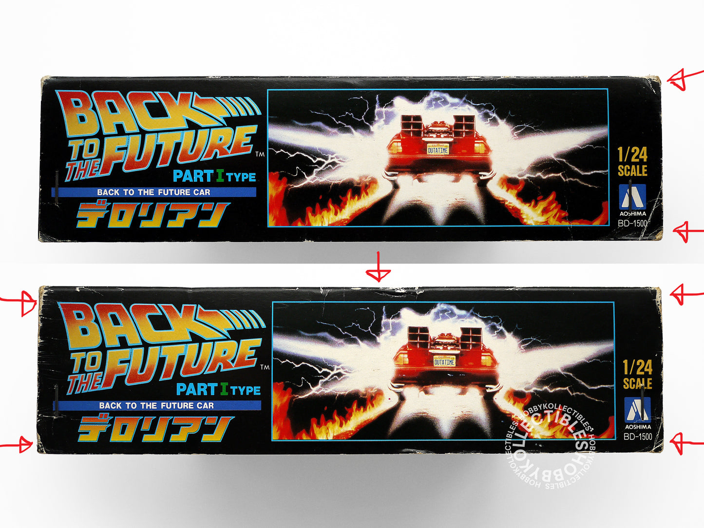 Aoshima 1/24 Back to the Future Car Part I Type Doc Brown’s DeLorean Plastic Model Kit