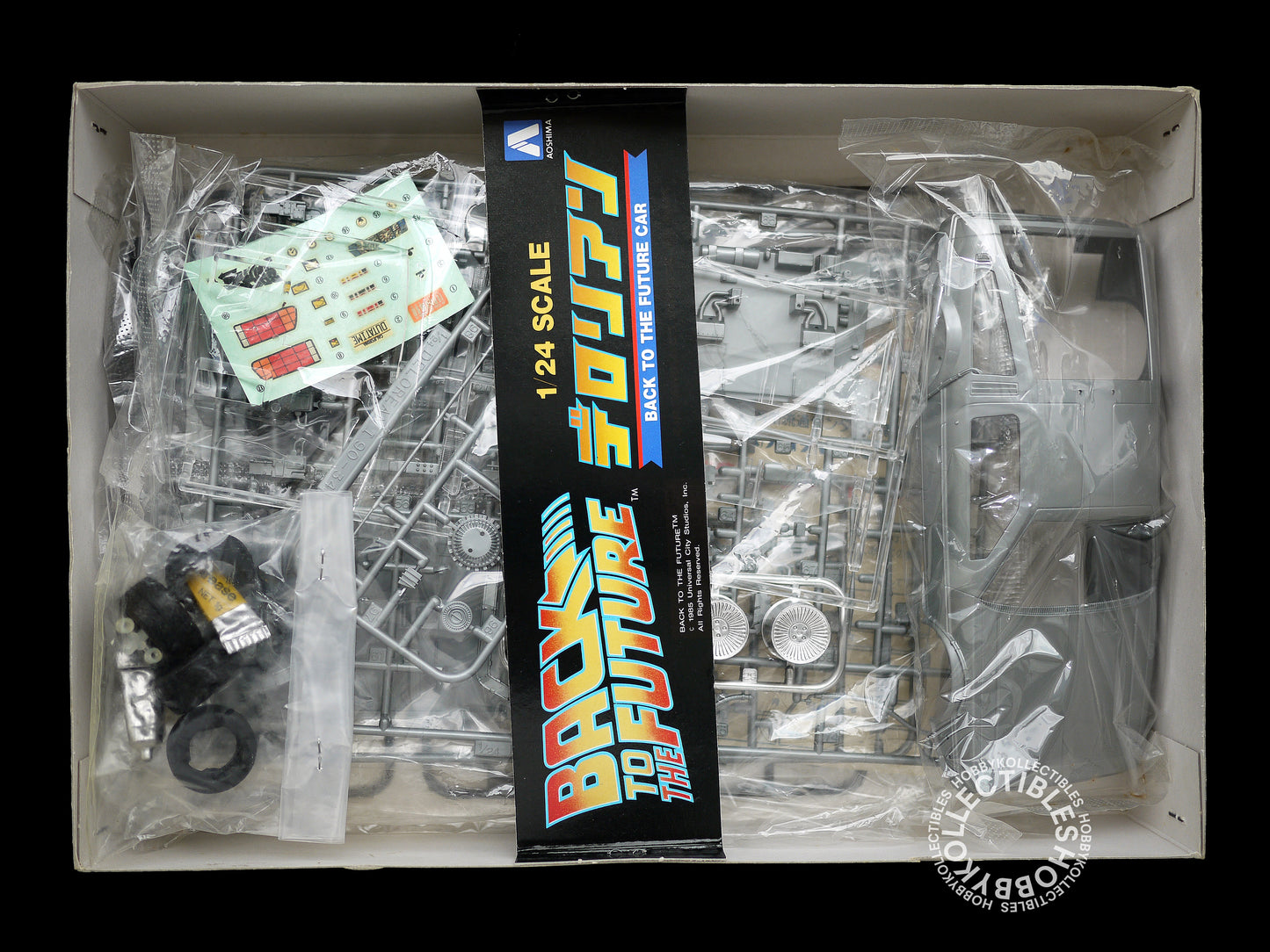 Aoshima 1/24 Back to the Future Car Part I Type Doc Brown’s DeLorean Plastic Model Kit
