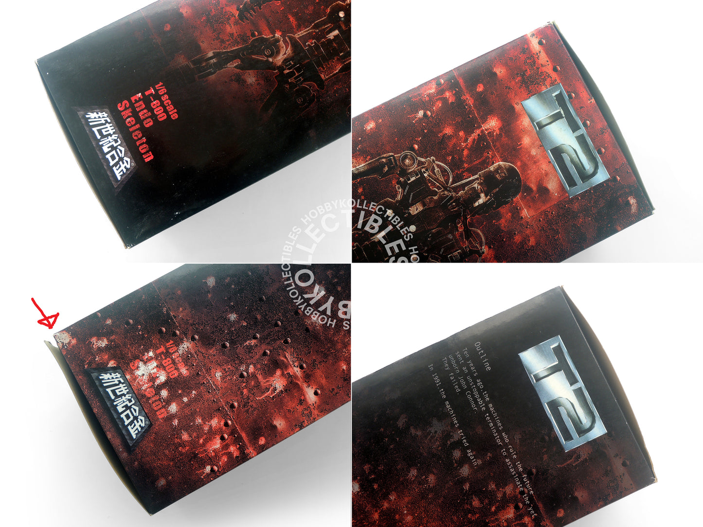 Aoshima Terminator2 1/6 T-800 Diecast Figure Weathering Limited Ed.