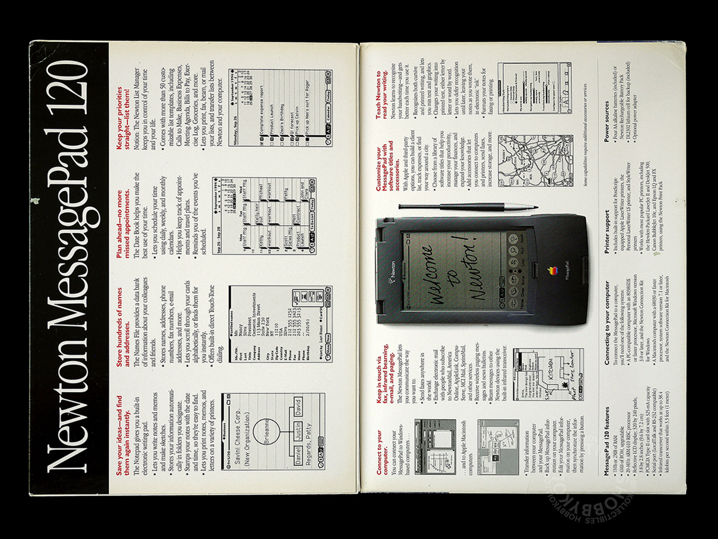 Apple Vintage Newton MessagePad 120 Rare w/Box H0142LL/A Screen Issue Need Repair